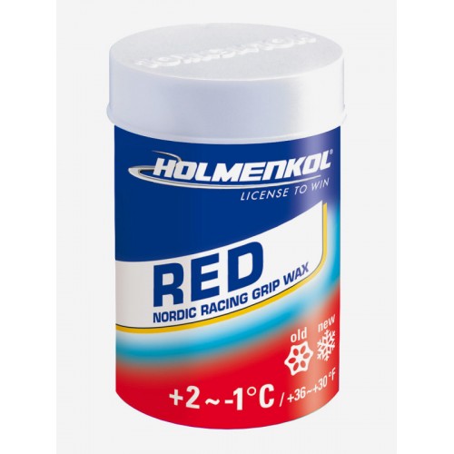 Мазь держания HOLMENKOL Red +2-1 °C (45гр)