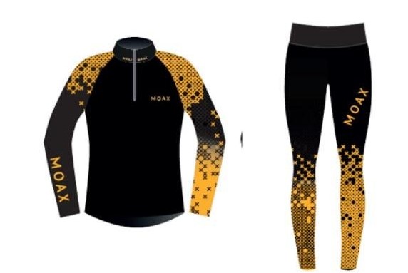 Гоночный костюм MOAX Sirius Race W черный/золото 