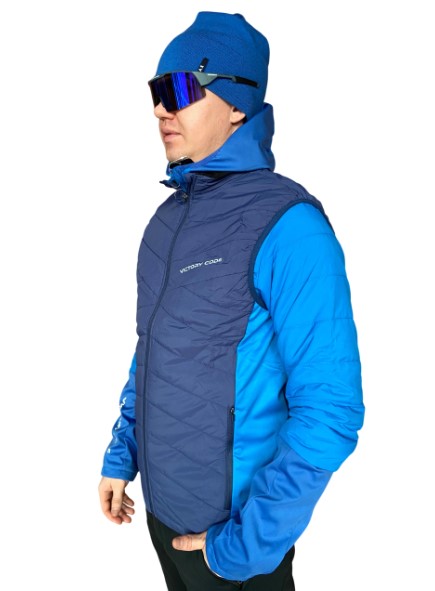 Жилет утепленный VICTORY CODE STORM, unisex, blue