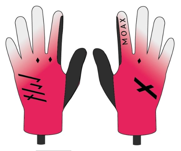 Перчатки для л/роллеров MAOX  Max Air ярко-розовый