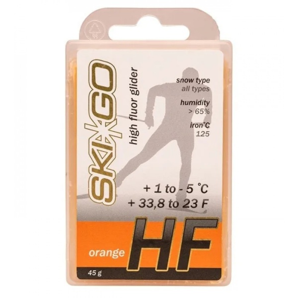 Парафин SKI GO HF ORANGE +1/-5°C (45гр)