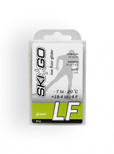 Парафин SKI GO LF GREEN -7/-20°C (60гр)