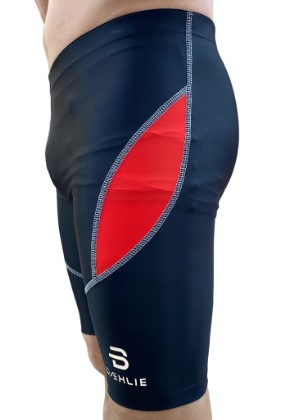 Шорты обтягивающие B DAEHLI black / red 