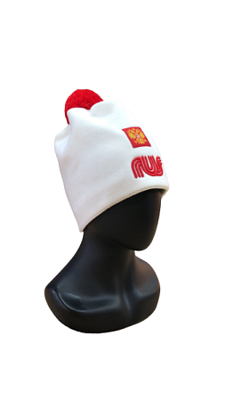 Шапка RUSSIA RUS white / red 