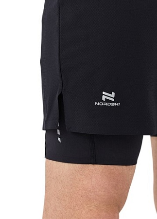 Шорты с лосинами NORDSKI STAYER M Black