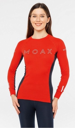 Термофутболка MOAX RACE LS W ярко-красный/синий