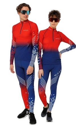 Гоночный костюм MOAX Sirius Biathlon W синий/красный/белый