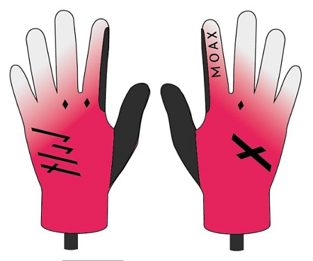 Перчатки для л/роллеров MAOX  Max Air ярко-розовый