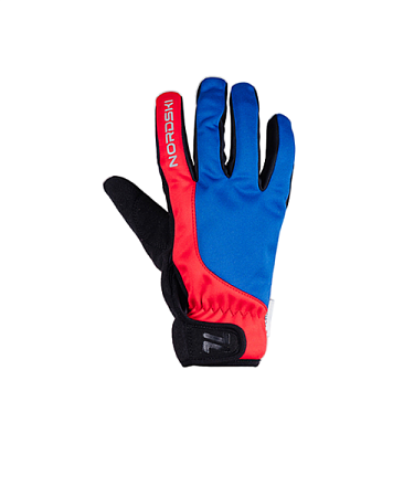 Перчатки NORDSKI RACING WS JR true blue / red 