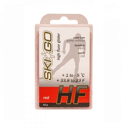 Парафин SKI GO HF RED +1/-5°C (45гр)