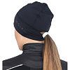 Шапка MOAX TISTA PONY TAIL с отверстием W black  