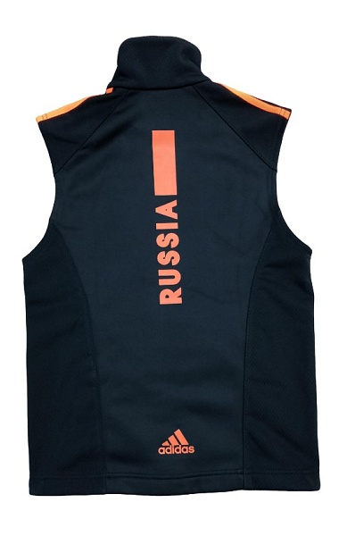 Тренировочный жилет RUSSIA UPPER black / orange