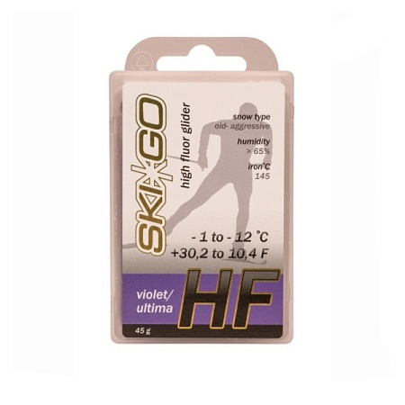 Парафин SKI GO HF VIOLET / ULTIMA -1/-12°C (45гр)