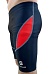 Шорты обтягивающие B DAEHLI black / red 