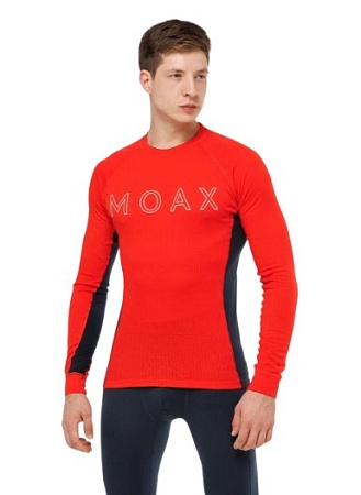 Термофутболка MOAX RACE LS M ярко-красный/синий