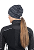 Шапка MOAX TISTA PONY TAIL с отверстием W black print 