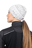 Шапка MOAX TISTA PONY TAIL с отверстием W white print